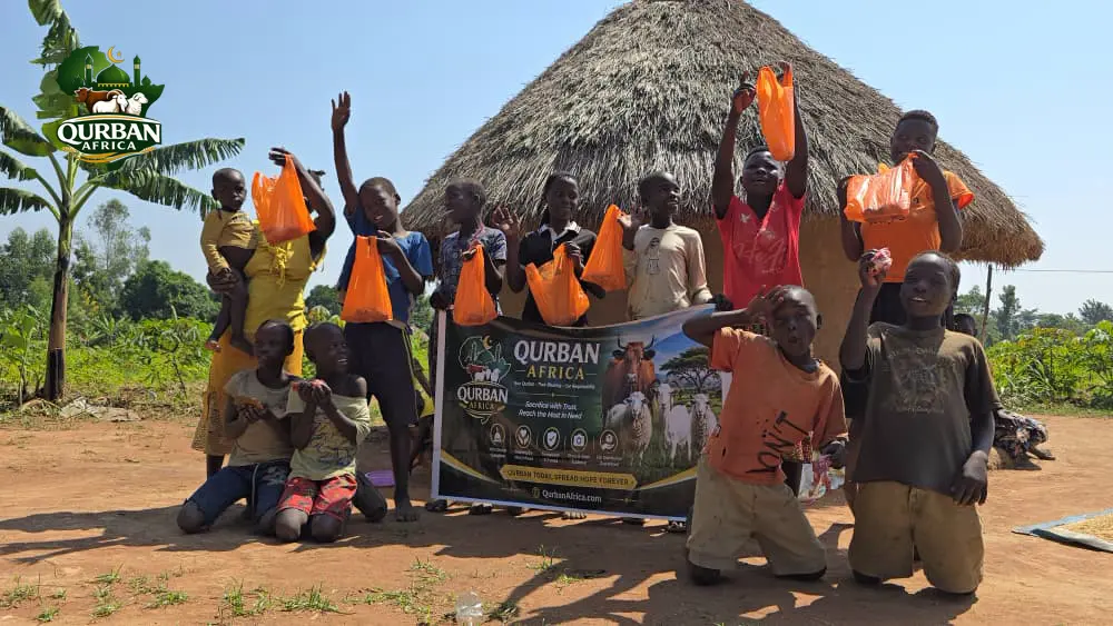 Qurban Africa Sadaqah distribution reaching children in Africa