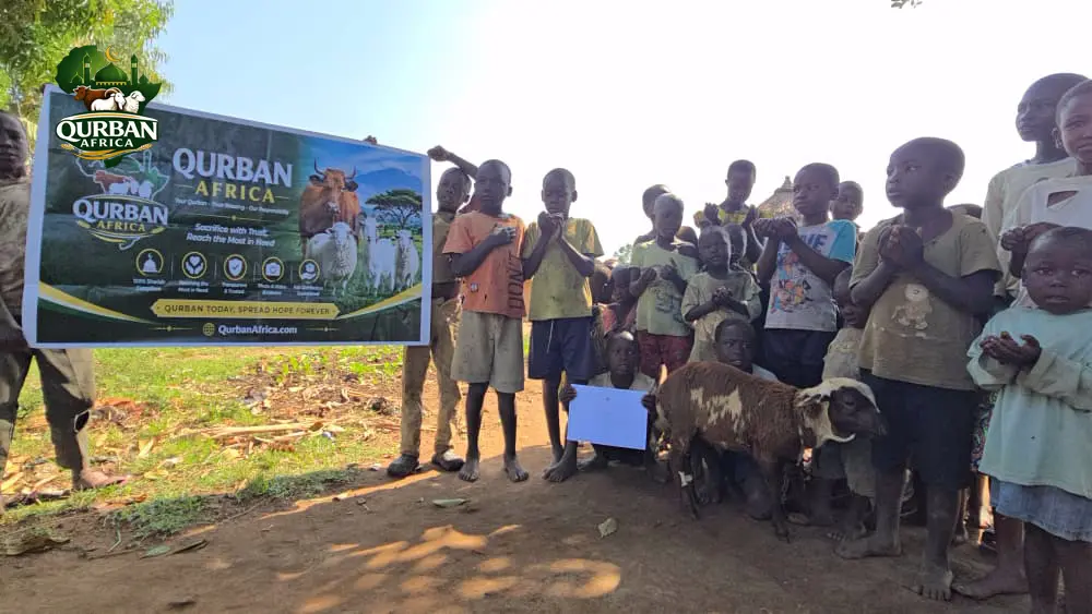 Qurban Africa Sadaqah sacrifice project with children in Africa